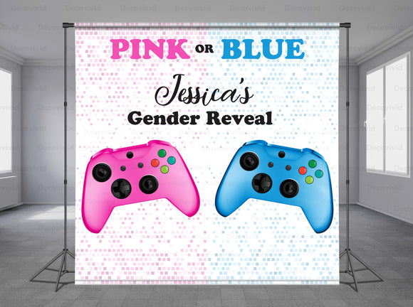 Gender Reveal Personalized Event Backdrop GRV-1010